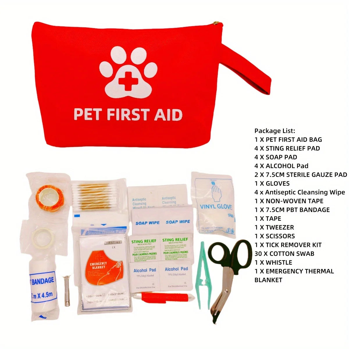Trousse de premiers soins pour chien