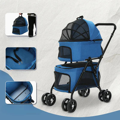 Poussette pour Chien - PetStroller™ - Bleu